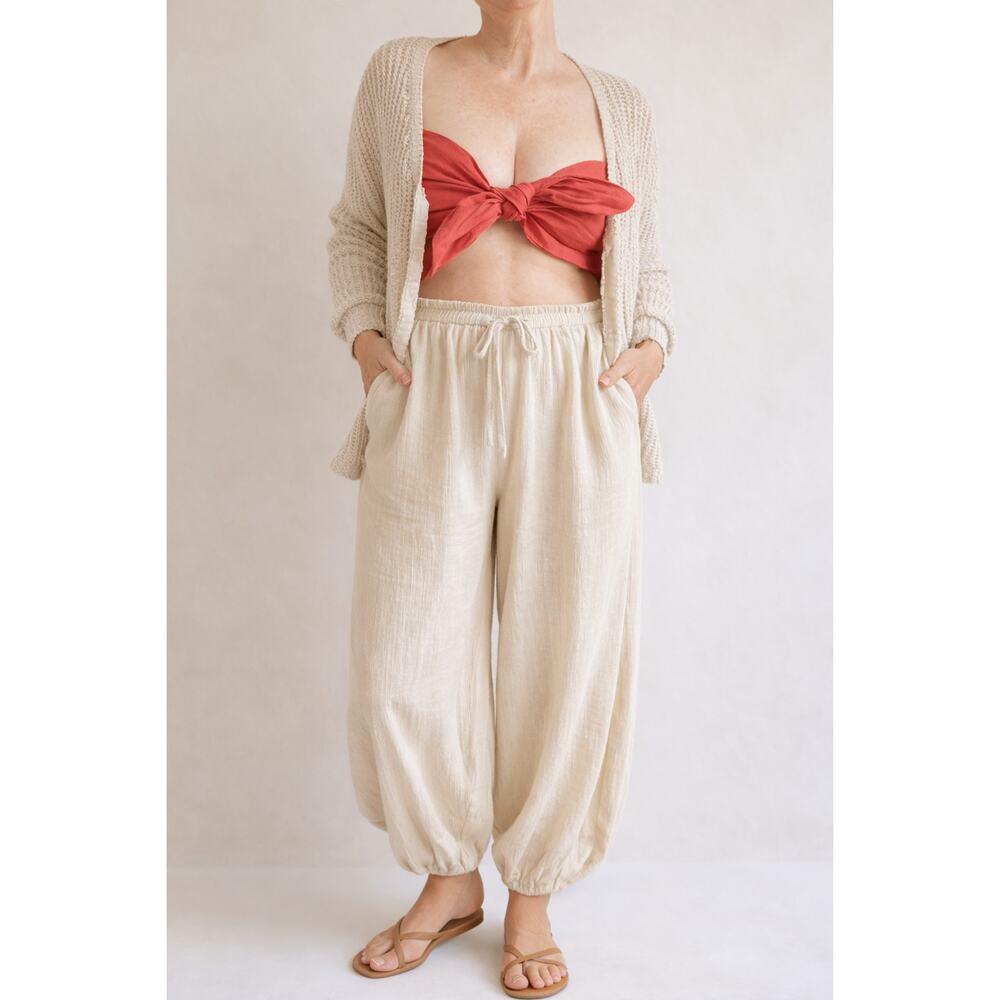 Womens Posse Mickey Bandeau in Coral Size Medium VacationVibes Bohemian